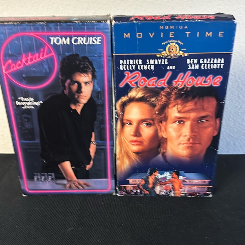 Cocktail (1988 ) And Roadhouse (1989) VHS Bundle